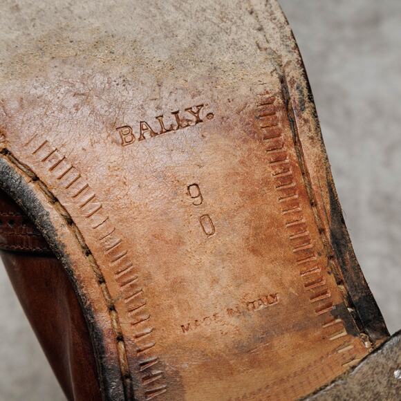 Bally Brown Leather Kiltie Tassle Loafers Slip On Shoes Mens Size 9 Mismatch main image 13